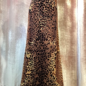 Vintage Y2K 90s Jean Paul Gaultier Maille Animal print mesh maxi shirt- medium