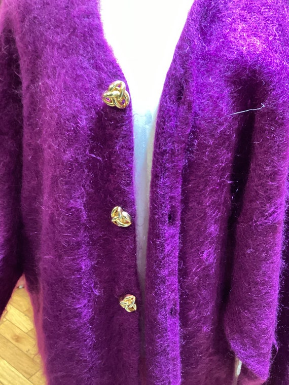 Vintage 80’s Fuzzy Duster Sweater - image 2