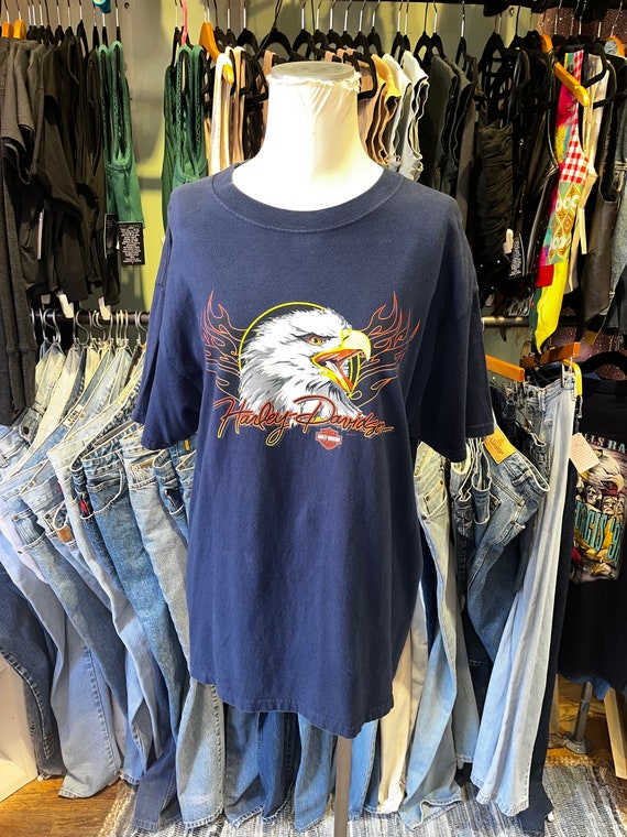 Vintage y2k HARLEY DAVIDSON t shirt Eagle tee