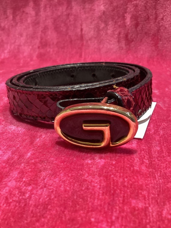 Vintage Gucci SNAKESKIN belt