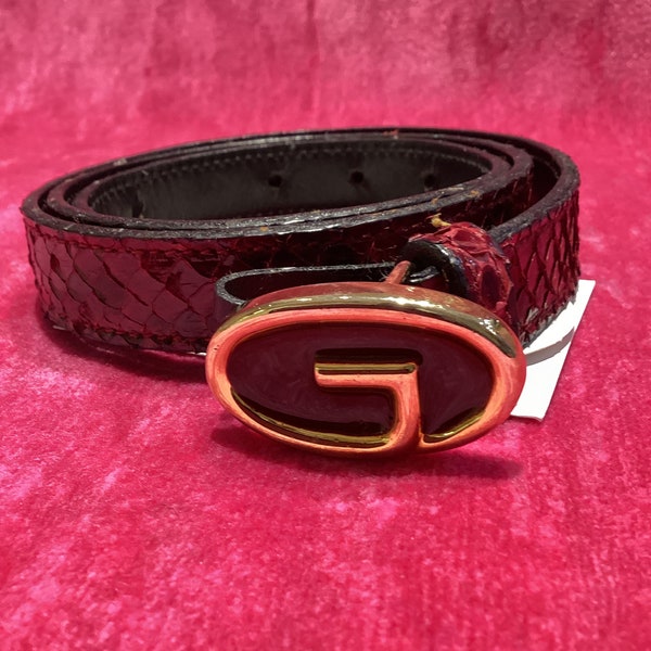 Vintage Gucci SNAKESKIN belt