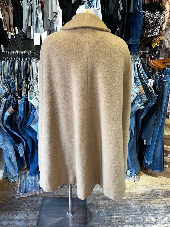 Vintage 40s long wool cape jacket - image 3