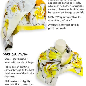 White and yellow flower shawl, Bright yellow summer scarf, Turban cotton head scarf floral lightweight scarf, Yellow beach sarong pool wrap image 7