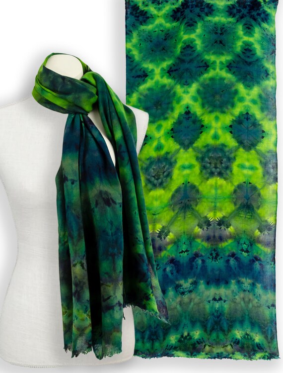 emerald green cashmere scarf