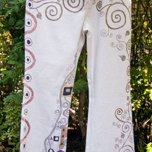 Doodled Denim - Gustav Klimt Inspired Images Drawn on Jeans