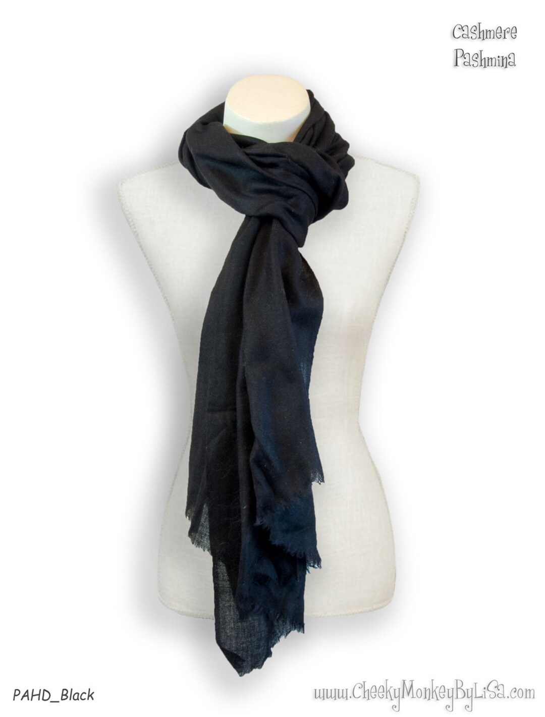 Cashmere Black Pashmina Wrap Evening Wrap Christmas Gift for Etsy