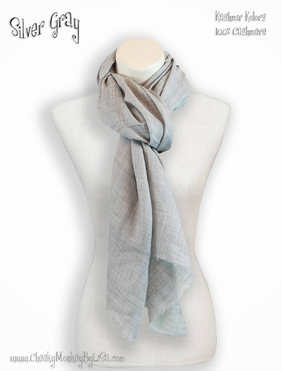 silver cashmere wrap