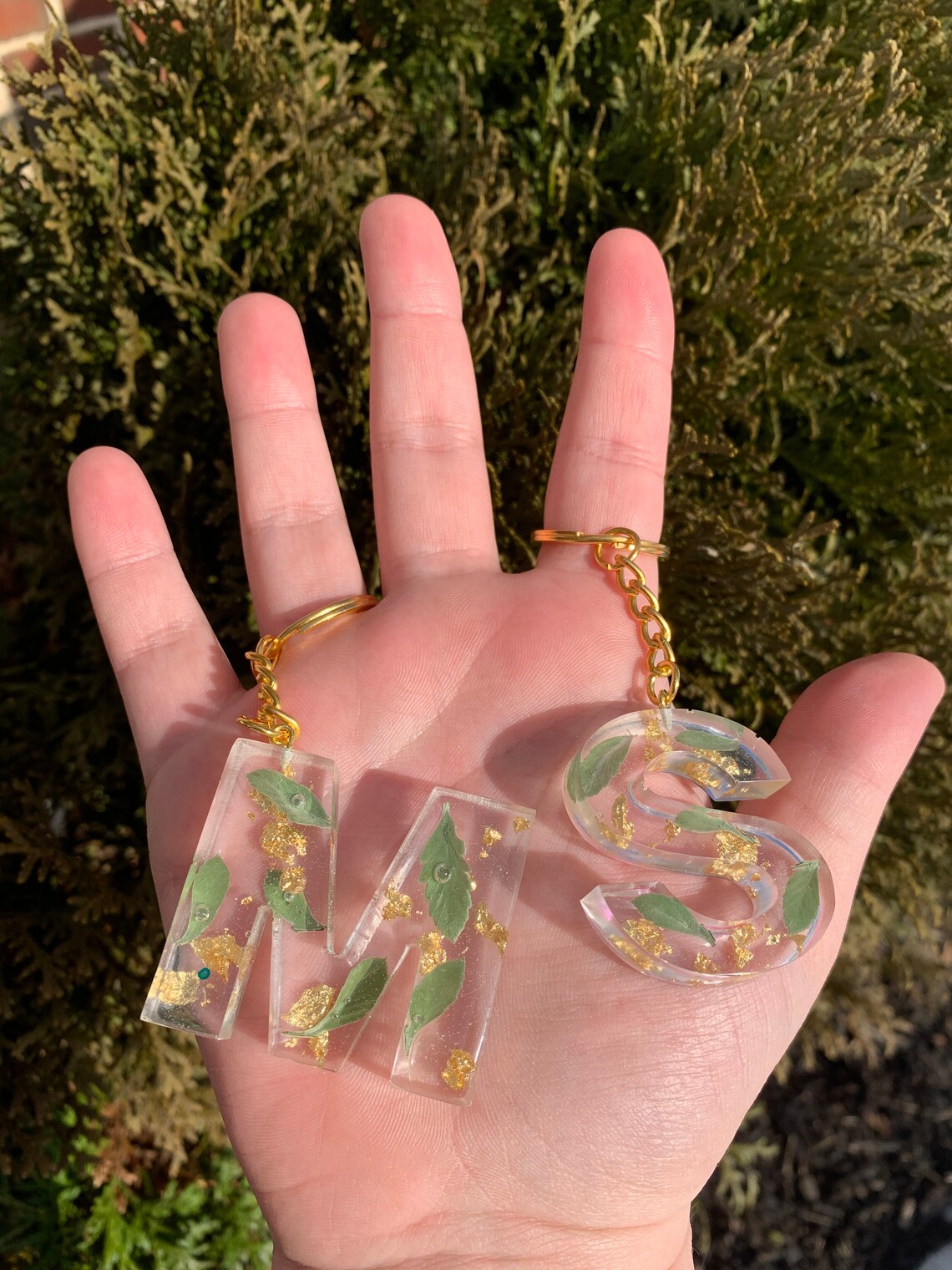 Custom Letter Keychain Etsy