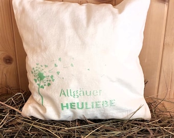 Hay pillow, herbal pillow, Allgäu scented gift, sustainable wellness, relaxation, natural remedies, sleep aid, Swiss pine pillow alternative