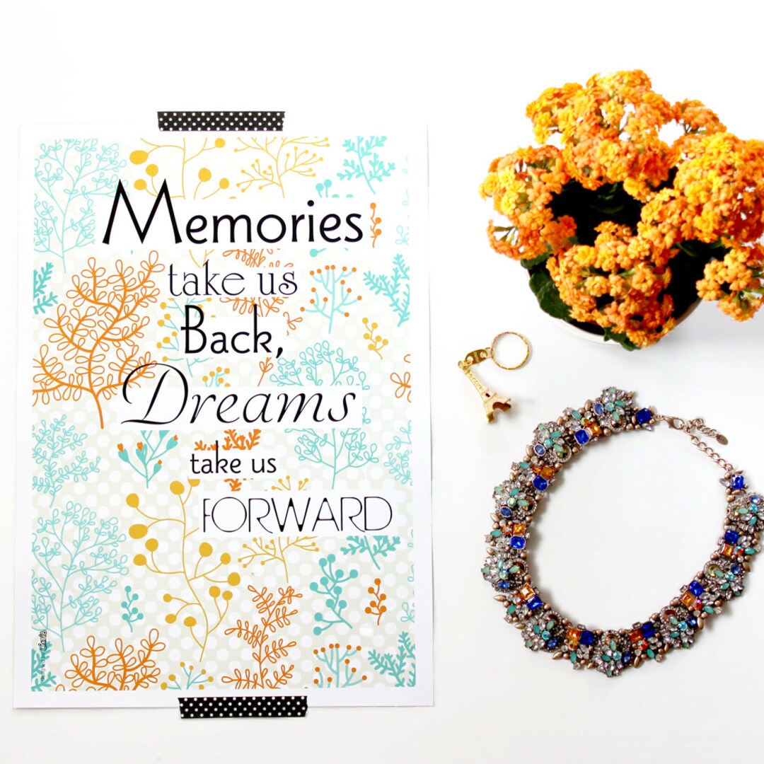 Inspiring Printable Quote Poster Life Motto for Teen Room Decor as a ...