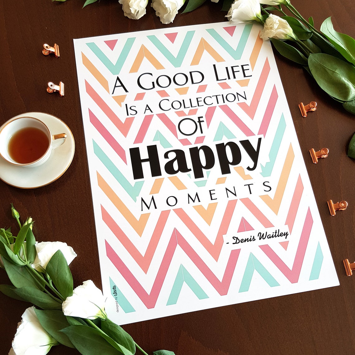 Colorful Inspiring Printable Quote Poster Life Motto for - Etsy
