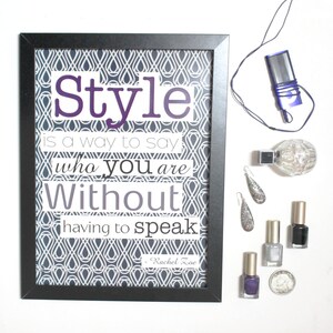 Style and Fashion quote poster for instant download great inspiring words for teen room decor as motivational decor and housewarming gift image 1