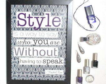 Affiche de citation de style et de mode à télécharger instantanément, de grands mots inspirants pour la décoration de chambre d'adolescent comme décor de motivation et cadeau de pendaison de crémaillère