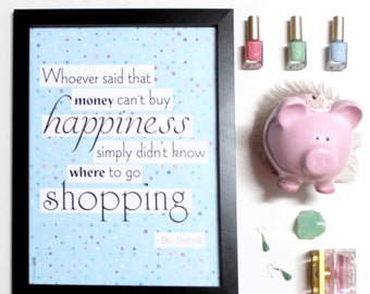 Affiche de citation de mode imprimable, de superbes mots inspirants pour la décoration de chambre d'adolescent amateur de mode comme décor de motivation et art de pendaison de crémaillère pour les dortoirs