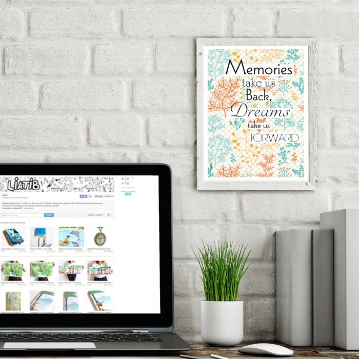 Inspiring Printable Quote Poster Life Motto for Teen Room Decor as a ...