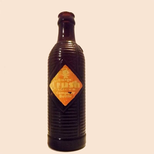Vintage 40's Orange Crush Amber Bottle