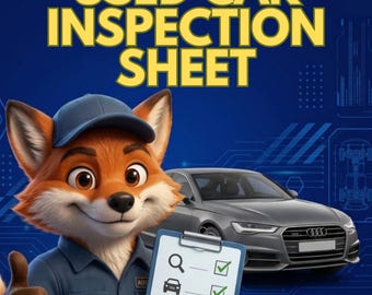 Used Car Inspection Sheet | Fast Delivery
