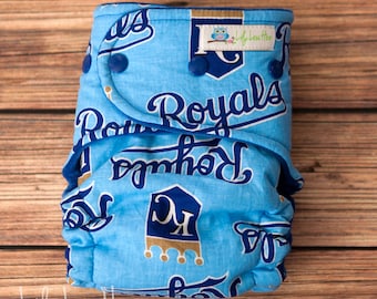 Hybrid Fitted Cloth Diaper- "Royals" woven