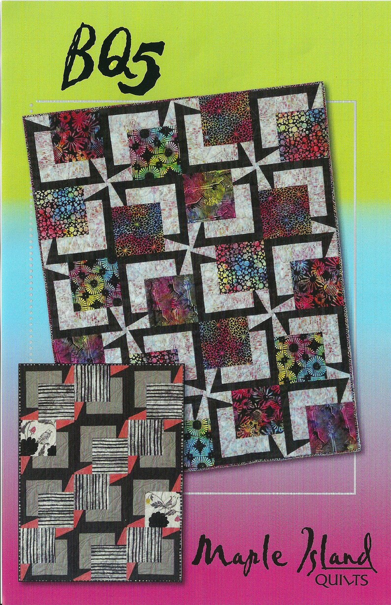 BQ 5 Quilt Pattern Maple Island Quilts DIY Quilting Sewing 2 | Etsy