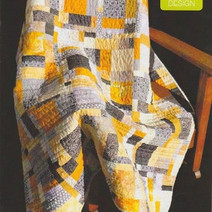 Lemon Pepper Quilt Kit, Pattern & Fabrics for Quilt Top and Binding, DIY 70" x 70" quilt