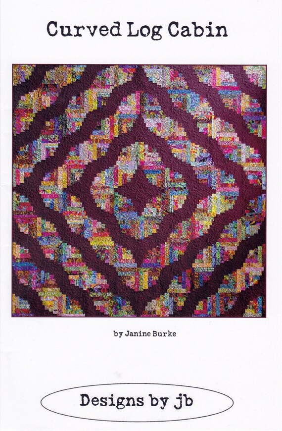 Curved Log Cabin Janine Burke Designs By Jb Log Cabin Etsy