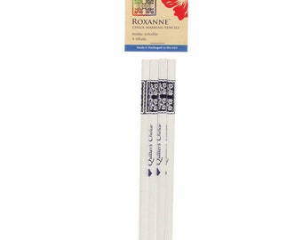 Roxanne's Quilters Choice Chalk Pencils (4 White), Sewing, Crafting, DIY, Roxanne