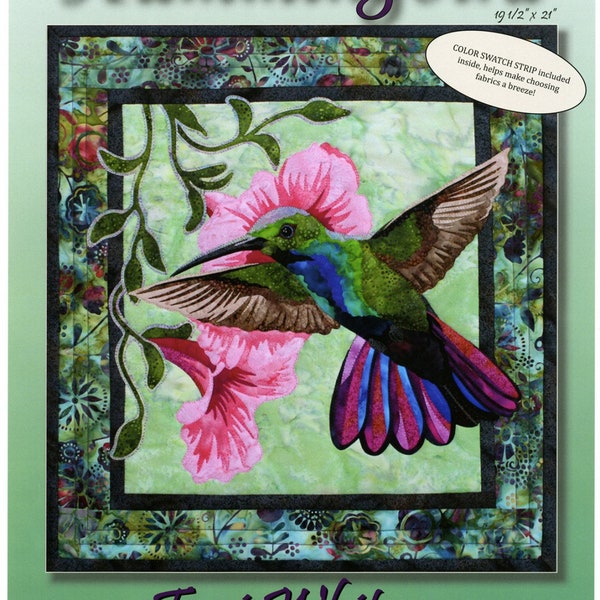 Hummingbird, Toni Whitney Design, DIY Appliqué Quilt Pattern