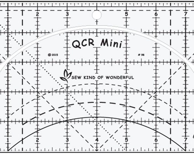 QCR, Quick Curve Mini Ruler © by Sew Kind of Wonderful, Easy Curved ...