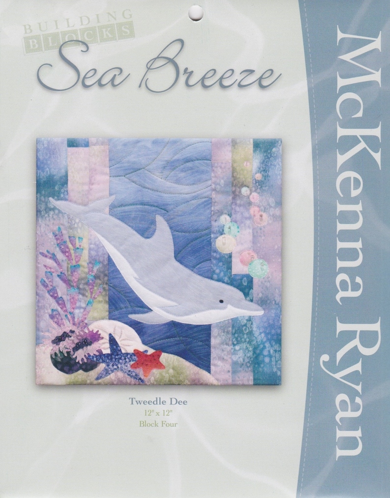 Sea Breeze Quilt Block Series Dolphin /& Starfish Block 4 Tweedle Dee McKenna Ryan