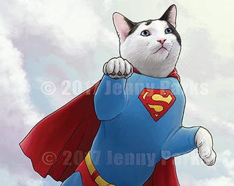 Supercat 4x6 Postcard