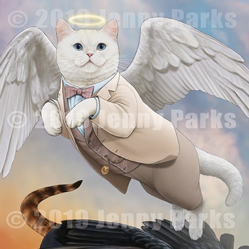 Good Omens Cats 4x6 Postcard Etsy