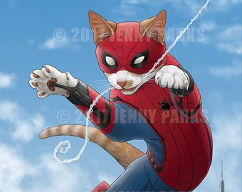 Spider-Cat 11x17 Poster