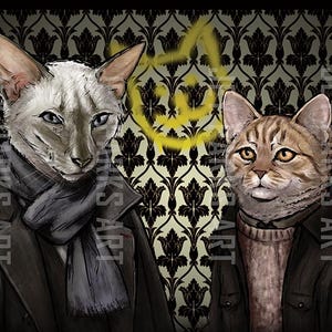Purrlock 4x6 Postcard