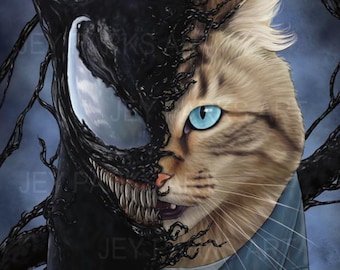 Venom Cat 4x6 Postcard