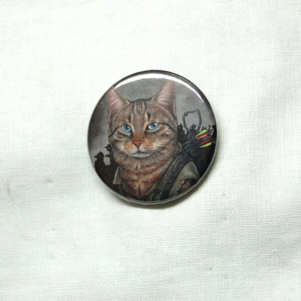 Daryl Dixon cat 1.5 pin back button