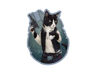 Cat Solo Diecut Magnet