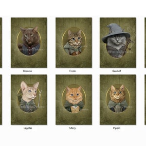 Cat of the Rings 5x7 Postcards