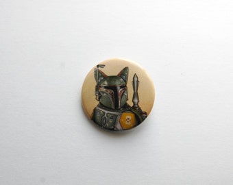 Boba Catt 1.5" pinback button