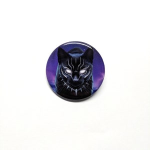 Little Panther Cat 1.5&quot; pinback button