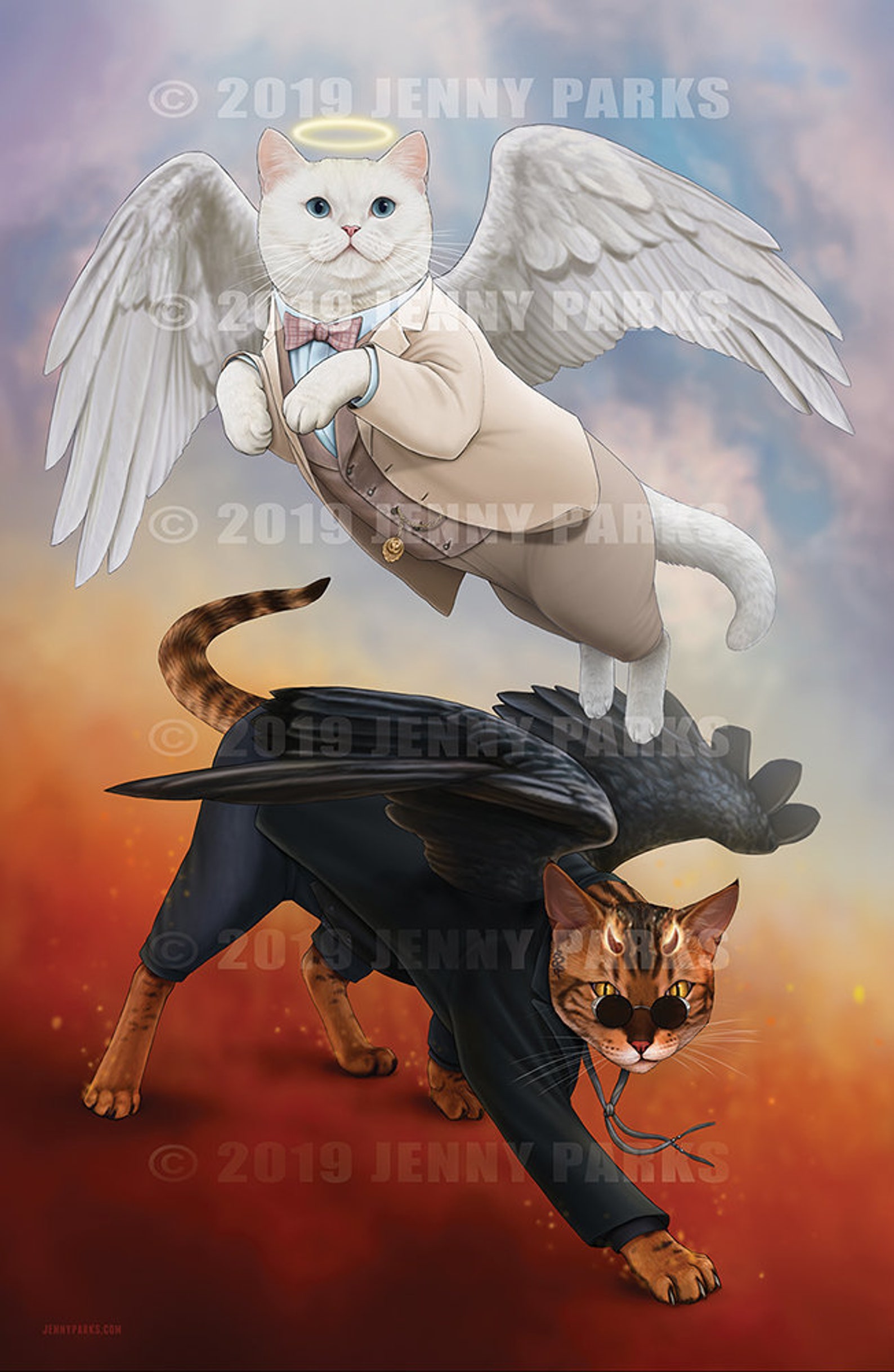Good Omens Cats 11x17 Poster Etsy