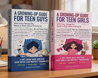 Growing Up Guide for Teen Boys and Girls, Puberty & Life Skills Book Set