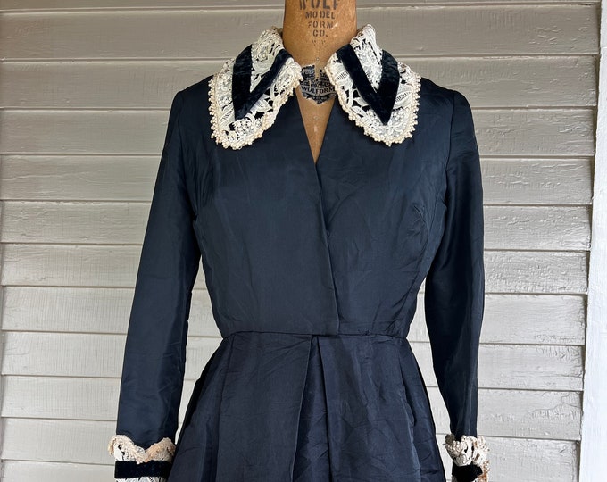 Featured listing image: 1960/70s Wednesday Addams Dress | Cardinal of Detroit