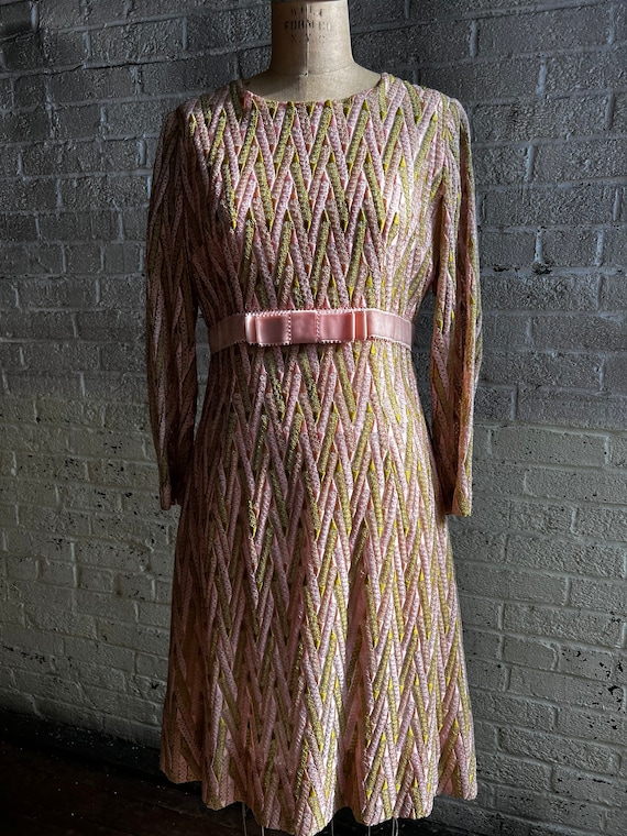 1960s Long Sleeved Party Dress