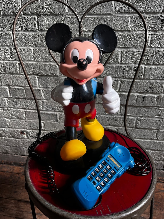 1980s Backpack Mickey Mouse Touchtone Telephone by Tyco - Etsy