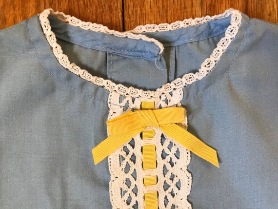 Vintage Girls Top and Pleated Skirt | Baby Blue T… - image 5