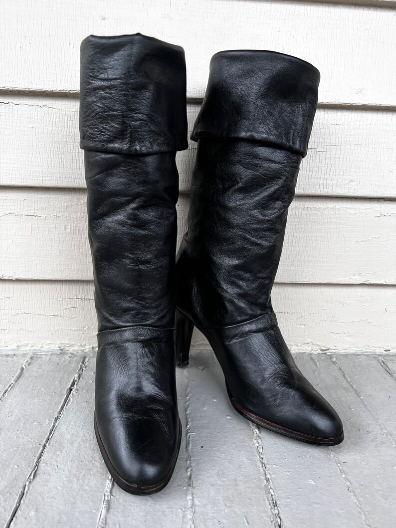 1980s Joyce of California Leather Boots size 7.5W image 7