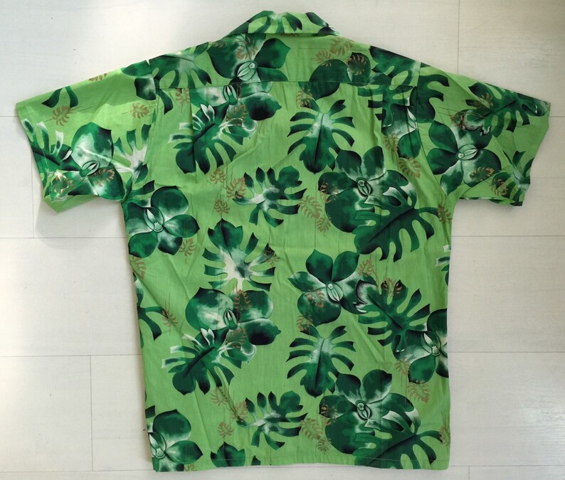 1950s Ui-maikai Hawaiian Shirt Vintage Button Down Orchid and - Etsy