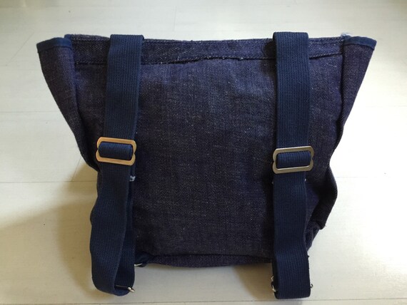 1980s Denim Patchwork Backpack Vintage Deadstock - image 2