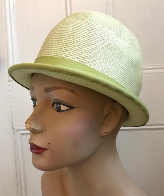 1960s Mint Green Straw Bucket Hat | Mr. John Classic - Etsy