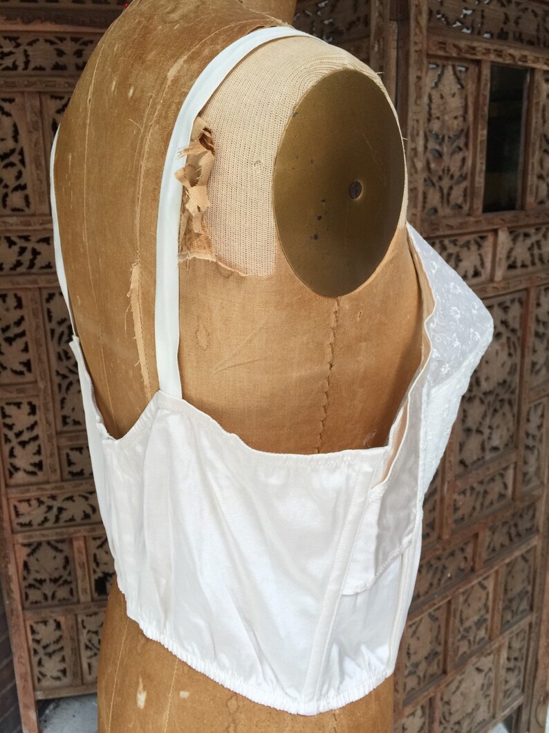 1950s Barbara Lee Bustier Vintage White BraCorset an AMC Fashion Plus Size